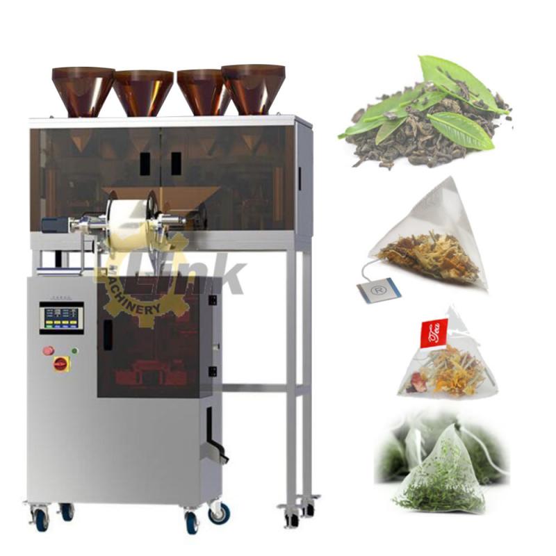 Mais popular Máquina automática para embalar chá piramidal de nylon